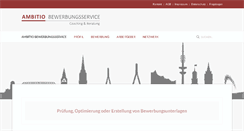 Desktop Screenshot of ambitio-bewerbungsservice.de